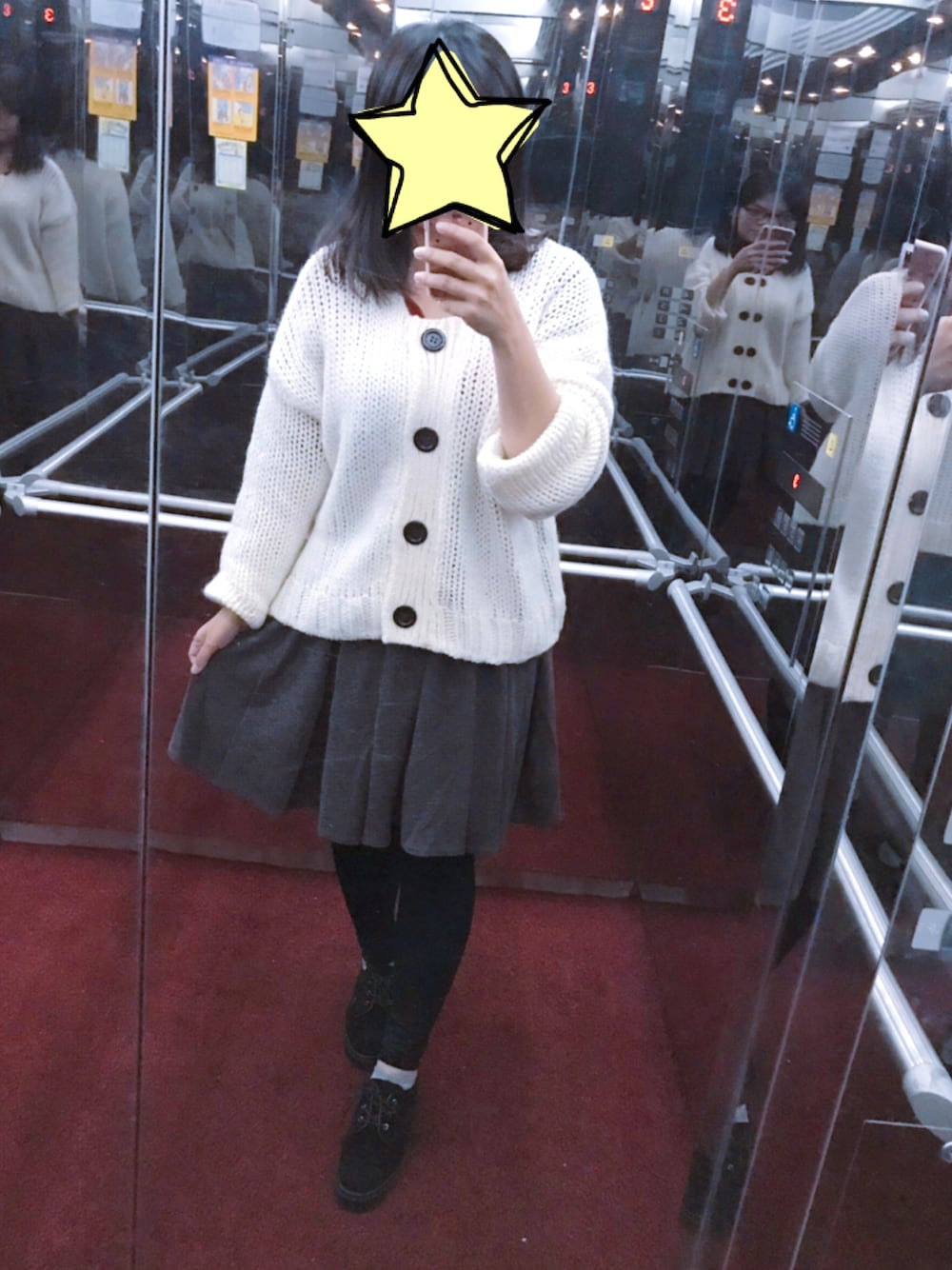 「office style、ZARA、TOPSHOP、cardigan、ootd、秋冬コーデ、今日のコーデ、カーディガン」｜「ZARAのアイテム（ニット/セーター、ホワイト系）」を使った、linlinさん（レディース・160cm）の秋コーディネートの1枚目の写真