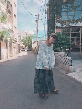 眉。さん（レディース・149cm）の夏コーディネート