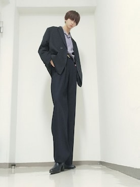 「endevice（エンデヴァイス）のアイテム（シューズ）」を使った、仮面卿君想ふさん（メンズ・175cm）の冬コーディネート