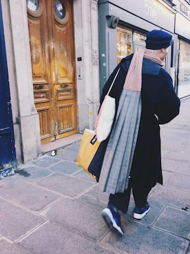 「BLESS（ブレス）のアイテム」を使った、嶋津一馬さん（メンズ・183cm）の秋コーディネート