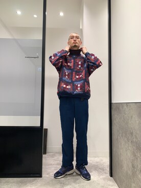 「POTTO（ポット）のアイテム」を使った、嶋津一馬さん（メンズ・183cm）の春コーディネート