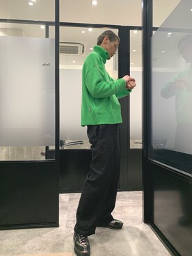 「ADER error（アーダーエラー）のアイテム」を使った、嶋津一馬さん（メンズ・183cm）の春コーディネート