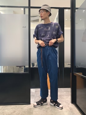 「WILD THINGS（ワイルドシングス）のアイテム」を使った、嶋津一馬さん（メンズ・183cm）の夏コーディネート