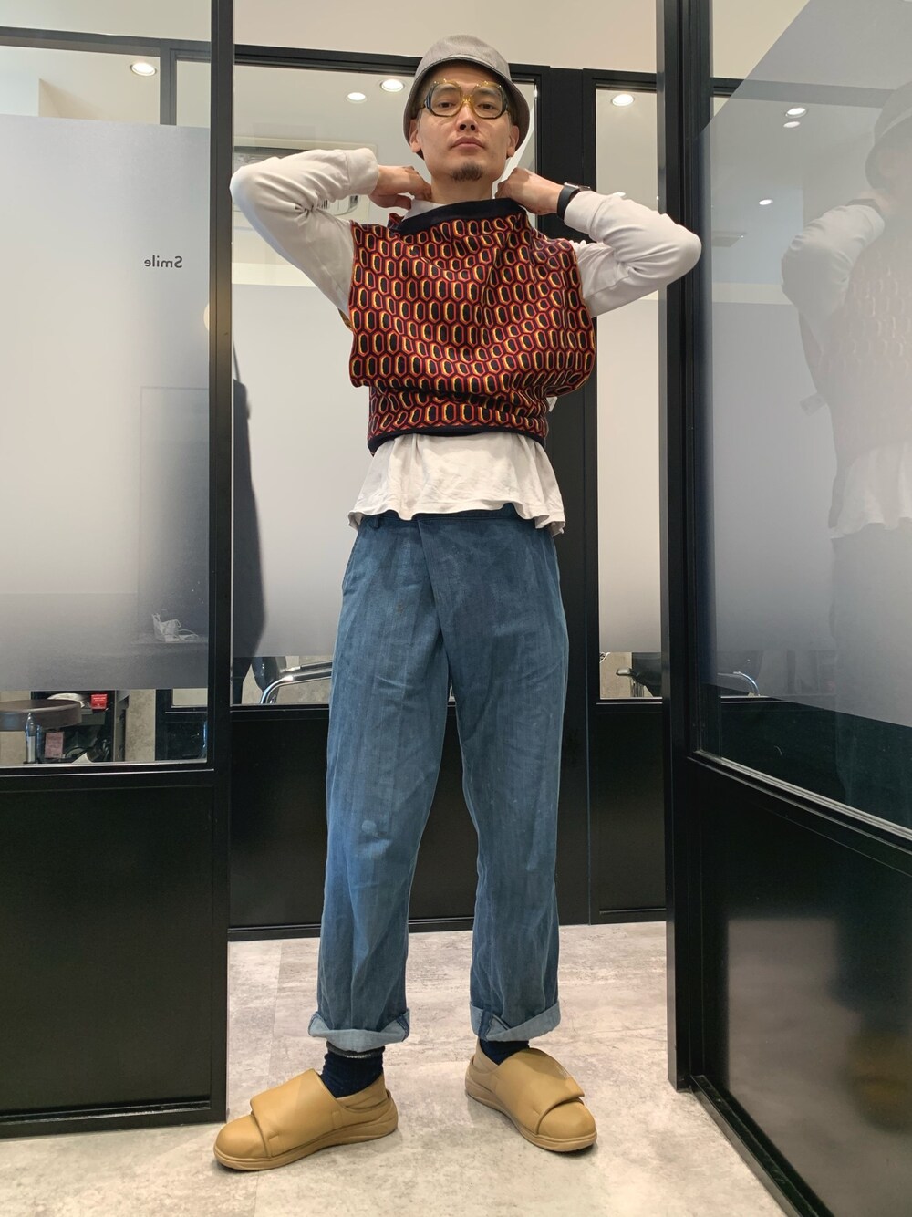 COSMIC WONDER Light Sourceのデニムパンツを使った人気ファッション