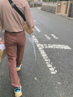 「プラットフォーム」｜「アイテム（スニーカー）」を使った、🐜さん（メンズ・171cm）の秋コーディネート
