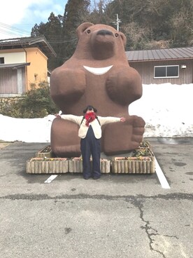 「寒かった」｜miikoさん（レディース・158cm）の冬コーディネート