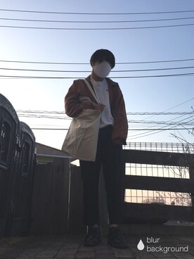 「アンクルパンツ」｜「アイテム（ナイロンジャケット）」を使った、yusuke      yamamotoさん（メンズ・168cm）の冬コーディネート