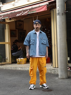 「Woods（ウッズ）のアイテム」を使った、Dジロさんさん（メンズ・175cm）の春コーディネート