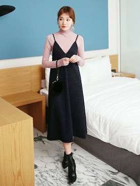 ディーホリックさん（レディース・160cm）の冬コーディネート