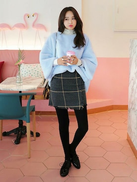 「DHOLIC（ディーホリック）のアイテム（その他トップス）」を使った、ディーホリックさん（レディース・165cm）の冬コーディネート