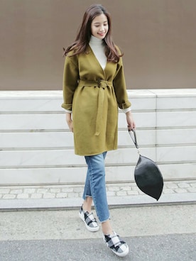 「coordinate」｜「アイテム（その他アウター）」を使った、ディーホリックさん（レディース・170cm）の冬コーディネート