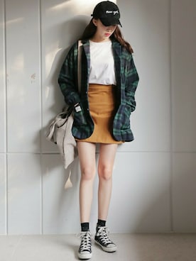 「coordinate」｜「アイテム（帽子）」を使った、ディーホリックさん（レディース・165cm）の冬コーディネート