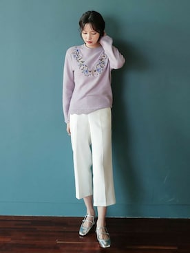 「DHOLIC（ディーホリック）のアイテム（パンプス）」を使った、ディーホリックさん（レディース・162cm）の冬コーディネート