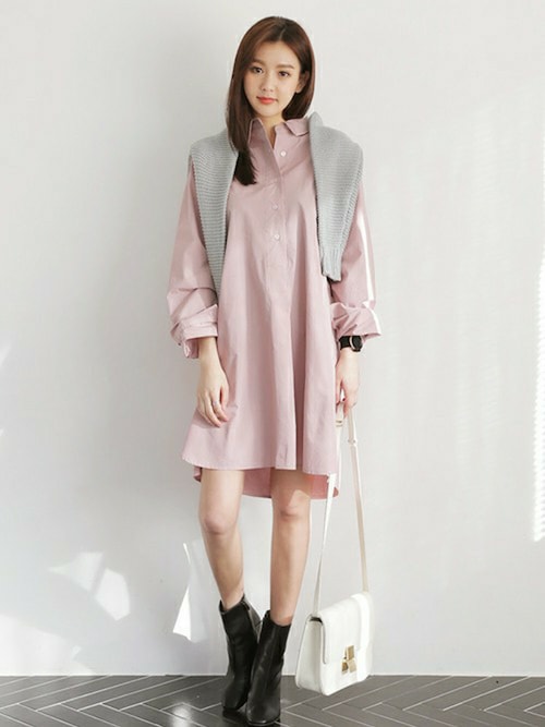 ディーホリック Dholic Dholicのシャツワンピースを使ったコーディネート Wear