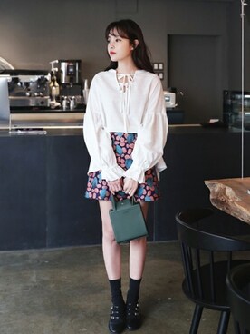 「DHOLIC（ディーホリック）のアイテム（パンプス）」を使った、ディーホリックさん（レディース・165cm）の冬コーディネート