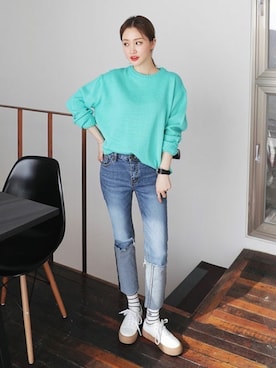 ディーホリックさん（レディース・160cm）の冬コーディネート