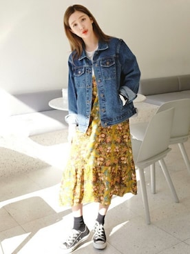 ディーホリックさん（レディース・160cm）の冬コーディネート