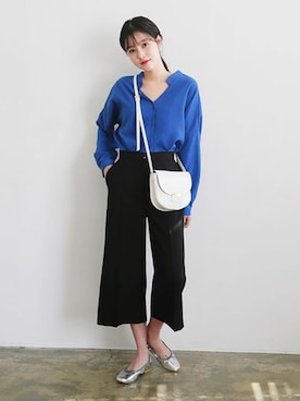 「DHOLIC（ディーホリック）の新作10％OFF（Tシャツ/カットソー）」を使った、ディーホリックさん（レディース・162cm）の春コーディネート