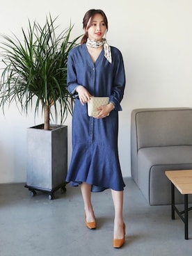 「DHOLIC（ディーホリック）のアイテム（パンプス）」を使った、ディーホリックさん（レディース・165cm）の春コーディネート