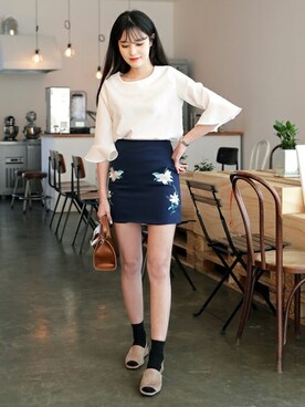 「DHOLIC（ディーホリック）のアイテム（その他シューズ）」を使った、ディーホリックさん（レディース・165cm）の春コーディネート