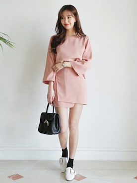 「DHOLIC（ディーホリック）のアイテム（その他トップス）」を使った、ディーホリックさん（レディース・169cm）の春コーディネート