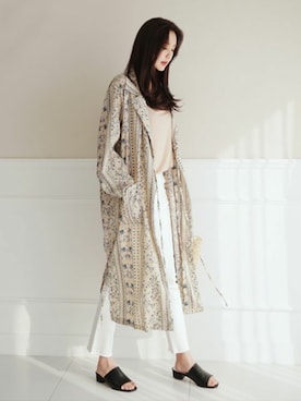 「DHOLIC（ディーホリック）の新作10％OFF（Tシャツ/カットソー）」を使った、ディーホリックさん（レディース・166cm）の春コーディネート