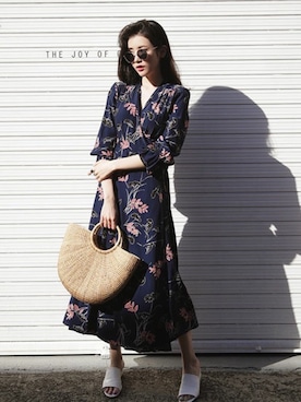 「DHOLIC（ディーホリック）の新作10％OFF（Tシャツ/カットソー）」を使った、ディーホリックさん（レディース・165cm）の春コーディネート