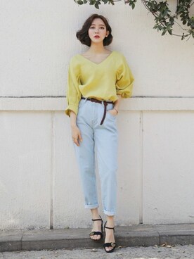 「DHOLIC（ディーホリック）のアイテム（その他）」を使った、ディーホリックさん（レディース・169cm）の春コーディネート