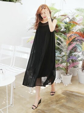 「DHOLIC（ディーホリック）のアイテム（その他）」を使った、ディーホリックさん（レディース・169cm）の夏コーディネート