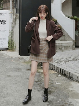 「DHOLIC（ディーホリック）のアイテム（その他アウター）」を使った、ディーホリックさん（レディース・165cm）の秋コーディネート