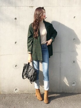 「coordinate」｜「アイテム（その他アウター）」を使った、ディーホリックさん（レディース・165cm）の秋コーディネート