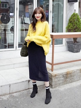 「アイテム（スカート、その他）」を使った、ディーホリックさん（レディース・165cm）の秋コーディネート