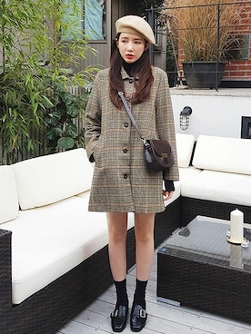 「DHOLIC（ディーホリック）の新作10％OFF（Tシャツ/カットソー）」を使った、ディーホリックさん（レディース・165cm）の秋コーディネート