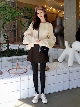 「DHOLIC（ディーホリック）のアイテム（トップス）」を使った、ディーホリックさん（レディース・165cm）の秋コーディネート