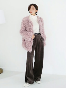 「coordinate」｜「アイテム（その他アウター）」を使った、ディーホリックさん（レディース・163cm）の秋コーディネート