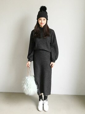 「DHOLIC（ディーホリック）の新作10％OFF（Tシャツ/カットソー）」を使った、ディーホリックさん（レディース・167cm）の秋コーディネート