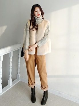 ディーホリックさん（レディース・165cm）の冬コーディネート