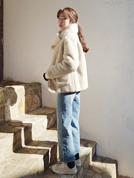 「coordinate」｜「アイテム（その他アウター）」を使った、ディーホリックさん（レディース・165cm）の冬コーディネート