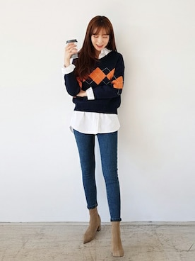 ディーホリックさん（レディース・165cm）の冬コーディネート