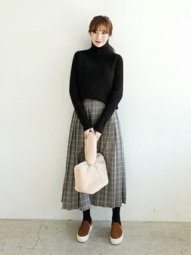 ディーホリックさん（レディース・165cm）の冬コーディネート