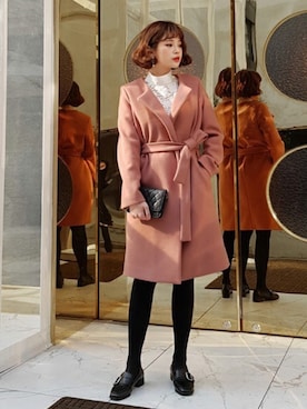 「coordinate」｜「アイテム（その他アウター）」を使った、ディーホリックさん（レディース・165cm）の冬コーディネート