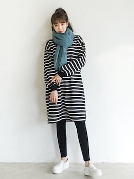「DHOLIC（ディーホリック）のアイテム（ワンピース/ドレス）」を使った、ディーホリックさん（レディース・165cm）の冬コーディネート