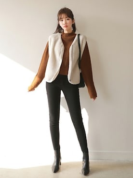 ディーホリックさん（レディース・165cm）の冬コーディネート