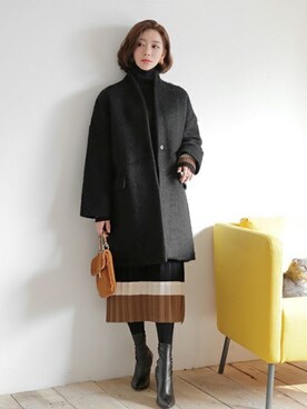 「coordinate」｜「アイテム（その他アウター）」を使った、ディーホリックさん（レディース・163cm）の冬コーディネート