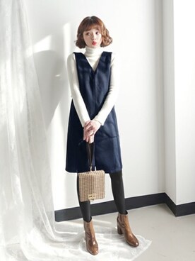 ディーホリックさん（レディース・165cm）の冬コーディネート