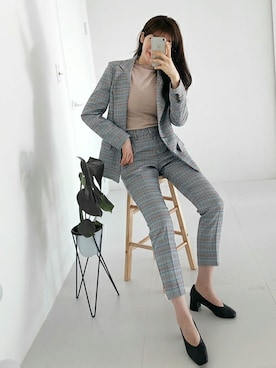 「DHOLIC（ディーホリック）の新作10％OFF（Tシャツ/カットソー）」を使った、ディーホリックさん（レディース・165cm）の冬コーディネート