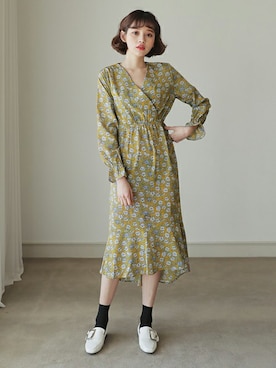 「DHOLIC（ディーホリック）の新作10％OFF（Tシャツ/カットソー）」を使った、ディーホリックさん（レディース・165cm）の冬コーディネート