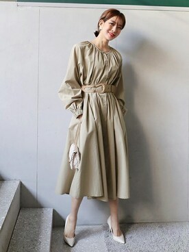 「フレア」｜「アイテム（その他）」を使った、ディーホリックさん（レディース・163cm）の冬コーディネート