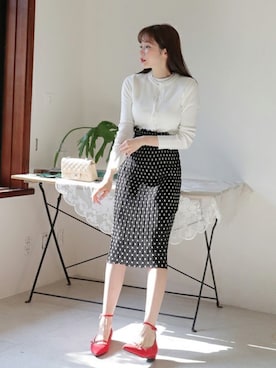 「DHOLIC（ディーホリック）のアイテム（パンプス）」を使った、ディーホリックさん（レディース・165cm）の冬コーディネート