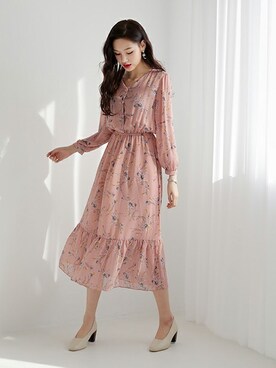 「DHOLIC（ディーホリック）の新作10％OFF（Tシャツ/カットソー）」を使った、ディーホリックさん（レディース・163cm）の冬コーディネート